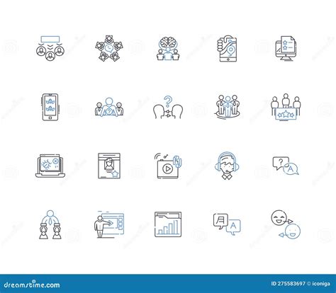 Communication Nerk Line Icons Collection Nerk Conversations