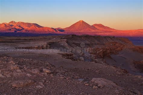 Sunset Over the Moon Valley / Valle De La Luna in the Atacama Desert ...