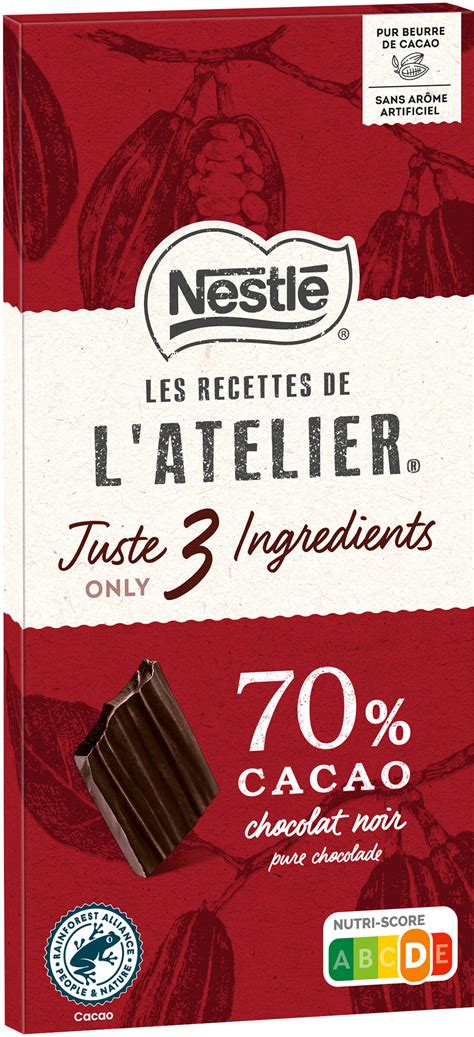 Chocolat noir fruité Nestle les recettes de latelier 100 g