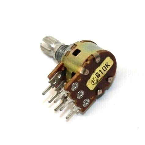 B10K 10K Ohm Single Linear Rotary Taper Potentiometer For Audio Volume