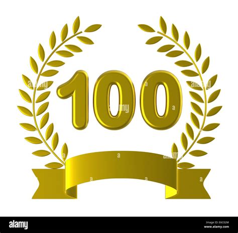 One Hundredth Showing Birthday Party And Greeting Stock Photo Alamy