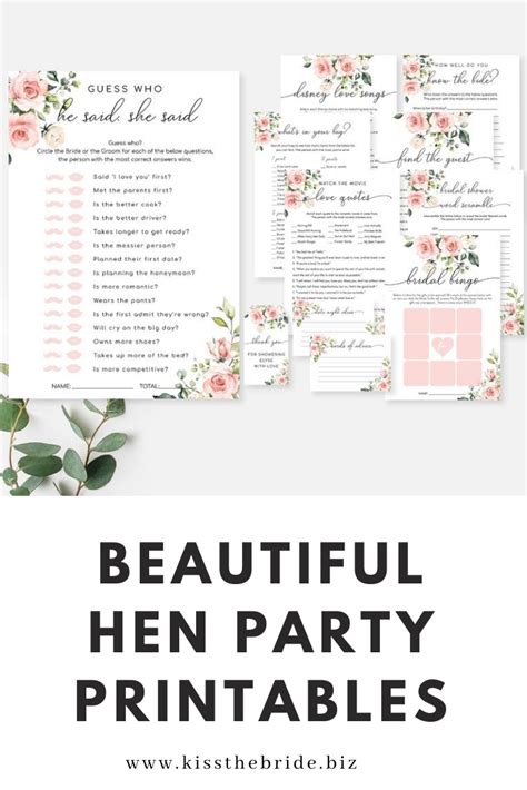 10 Fab Hen Party Games Ideas You Will Love ~ Kiss The Bride Magazine