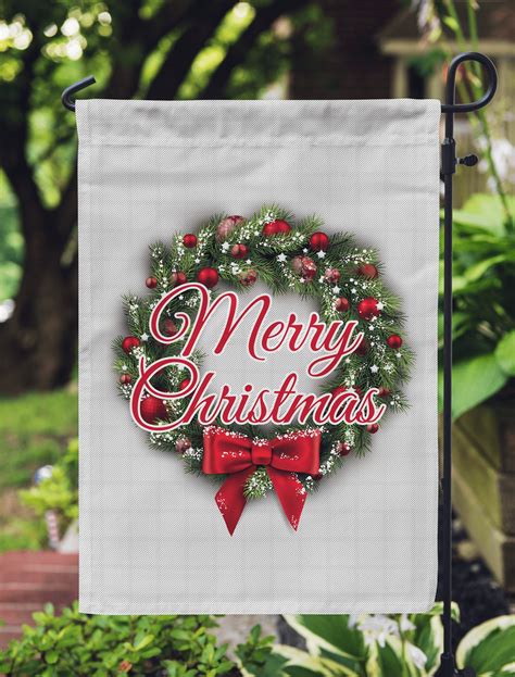 Merry Christmas Garden Flag Christmas Flag Christmas - Etsy