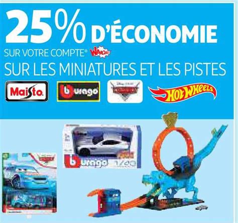 Promo Les Miniatures Et Les Pistes Maisto Burago Hot Wheels Chez Auchan ICatalogue Fr