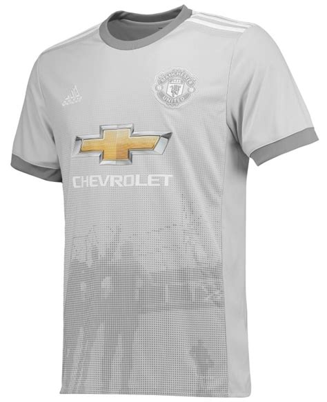 Grey Man Utd Shirt 2017 2018 New Manchester United Third Kit 17 18