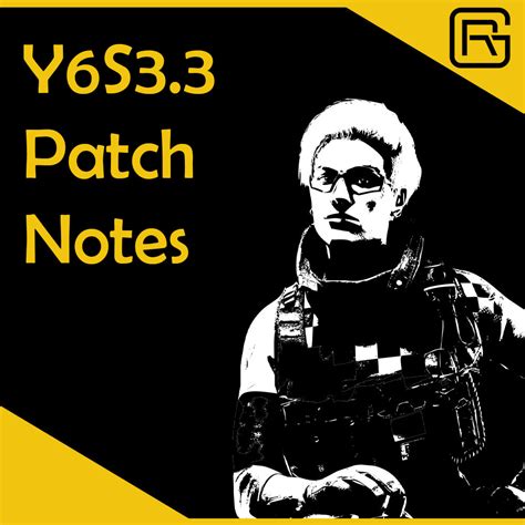 Rainbow Six Siege Y6s33 Patch Notes