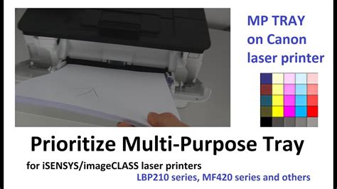 Multipurpose Tray Priority Setup For Canon Laser Lbp And Mf Printers Youtube