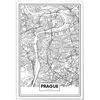 Panorama Cuadro De Aluminio Mapa De Praga X Cm Con Ofertas En