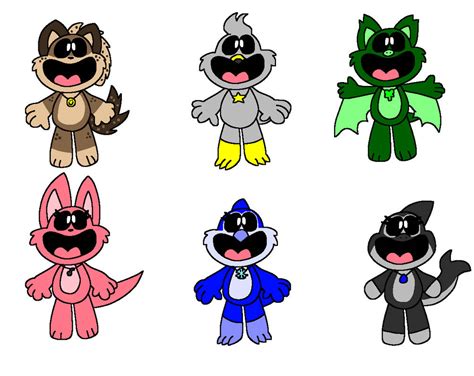 6 Of My Smiling Critters Ocs By Fluffyiscool2022 On Deviantart