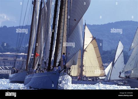 Classic Sailing La Nioulargue 1994 Stock Photo Alamy