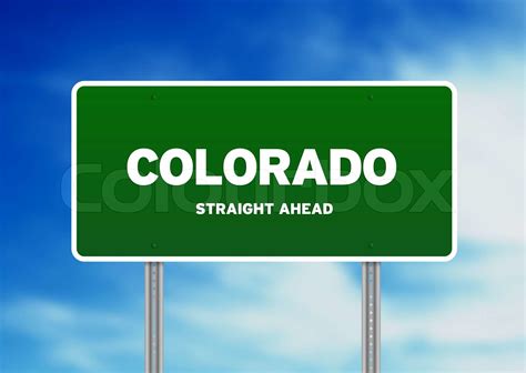 Colorado Highway Sign | Stock image | Colourbox