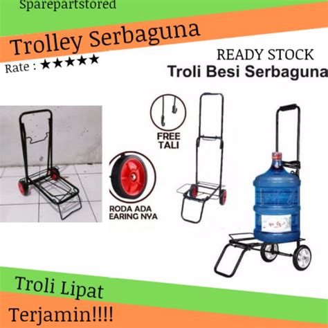 Jual Troli Lipat Serbaguna Trolli Pengangkut Barang Trolley Galon Troli