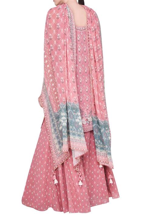 Buy Anita Dongre Summer Forest Inspired Embroidered Kurta Sharara Set