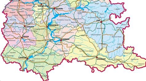 Контурная карта саратовской области с границами районов