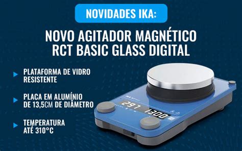 Novo Agitador Magnético RCT Basic Glass Digital Biovera