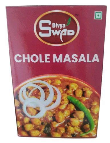 Divya Swad Chole Masala Packaging Size 50 G At 24 15 Box In Nagpur