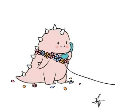 Gambar Dino Couple Viral Cute Cartoon Artofit