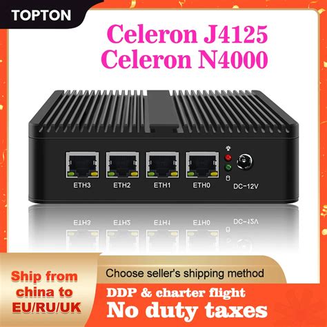 Celeron J N Fanless Mini Pc Xintel I