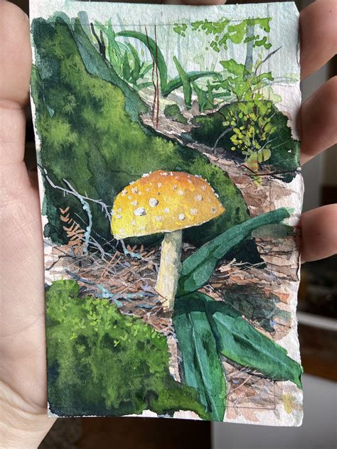 NOTAURIUS On Twitter RT Tagsalegirl Tiny Yellow Mushroom Painting