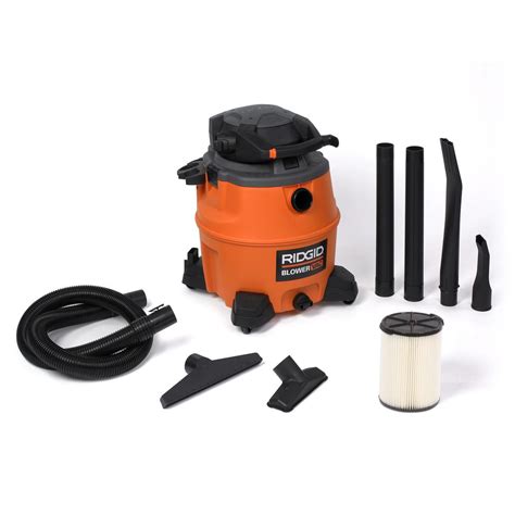 Ridgid 16 Gal 65 Peak Hp Wet Dry Vac With Detachable Blower Wd1680