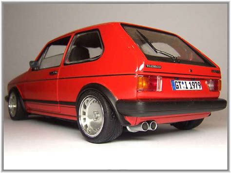 Modellautos Volkswagen Golf 1 GTI 1 18 Solido 1 GTI Rot Jantes 15