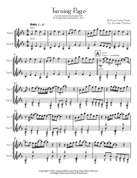 Turning Page Arr Everaldo Martinez By Sleeping At Last Sheet Music