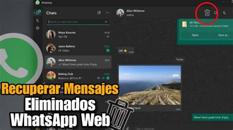 Cómo Recuperar Mensajes Eliminados en Whatsapp Web YouTube