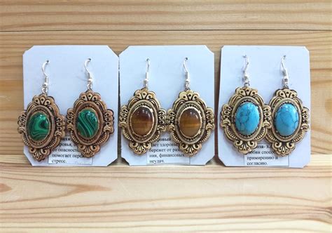 Серьги из бересты «Стильные» (камень в ассортименте): купить за 285 ₽ в ...
