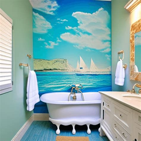 Tropical Themed Bathroom