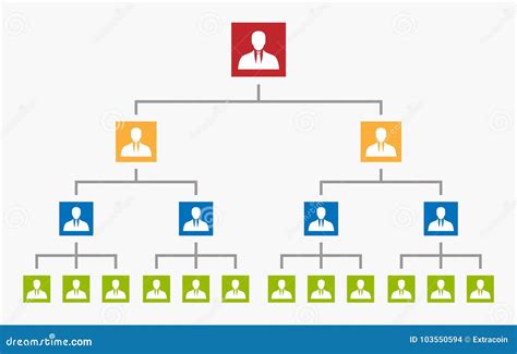 Rbol De La Carta De Organizaci N Jerarqu A Corporativa Ilustraci N