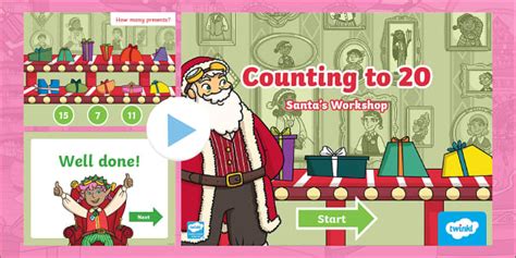 Santa S Workshop Games Counting To Powerpoint Game