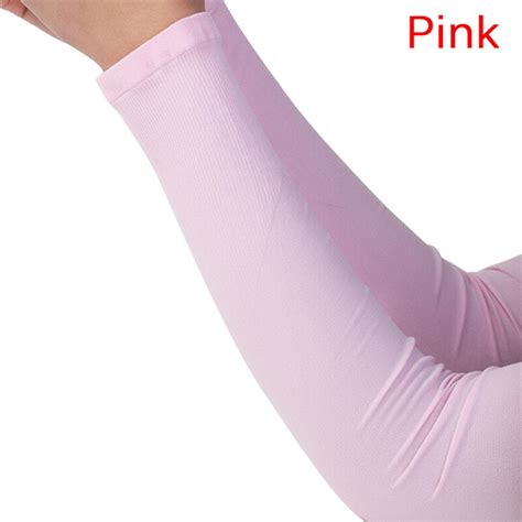 Women Fingerless Gloves Section Drove Uv Sunscreen Half Finger Long Gloves Cuff Outdoor Arm