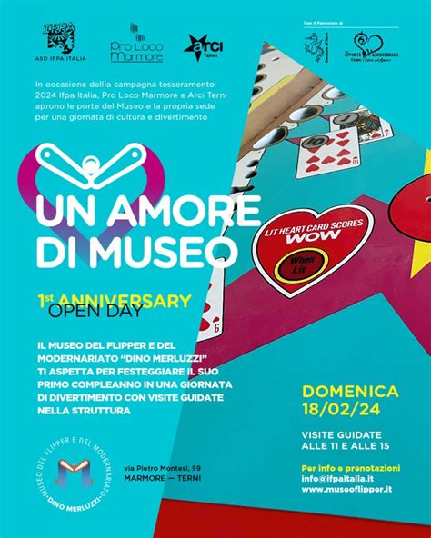 Marmore Buon Compleanno Museo Del Flipper Apertura Straordinaria Il