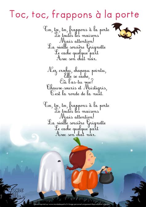 Chanson D Halloween En Anglais Enligne