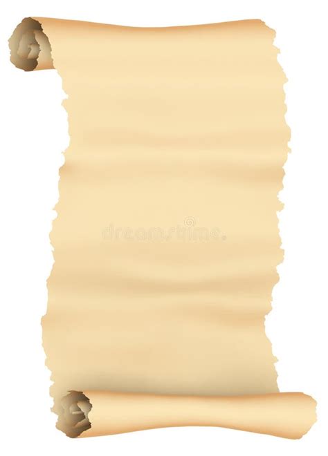 Ancient Paper Scroll Stock Illustration Illustration Of Cardboard