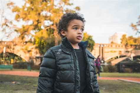 Premium Photo | African american boy at the park.