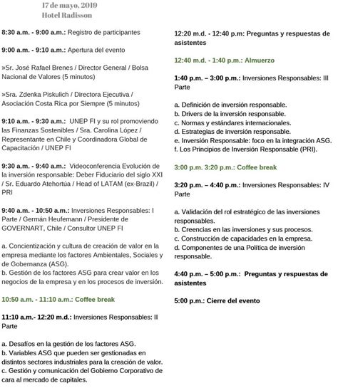 Responsible Investment Training Workshop in Costa Rica – United Nations