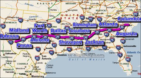 I 20 Traffic Printable Map Of The Us