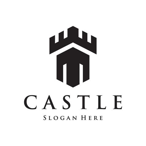 Antique Castle Logo Template Creative Design Historical Ancient Castle