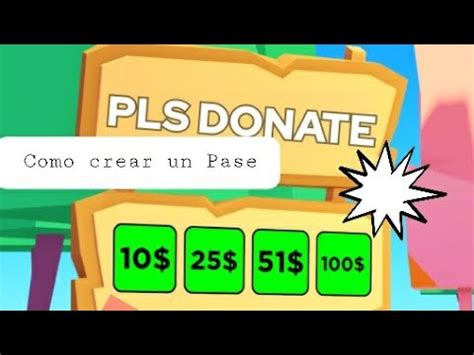 Como Crear Un Pase Para Que Te Donen En Plis Donate Roblox