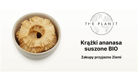 Krążki ananasa suszone BIO The Planet