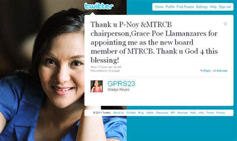 Gladys Reyes Appointed To Mtrcb Board