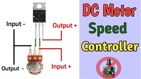 Speed Controller For Dc Motor Using Irfz44n Mosfet Youtube