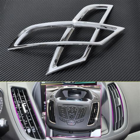 Pcs New Chrome Dashboard Air Vent Outlet Cover Trim Garnish For Ford