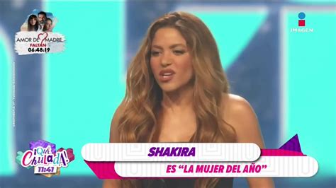 Qu Chulada Tv On Twitter Rt Imagentvmex Shakira Fue Premiada Como