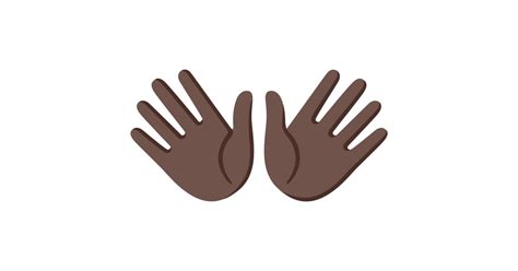 👐🏿 Open Hands Dark Skin Tone Emoji