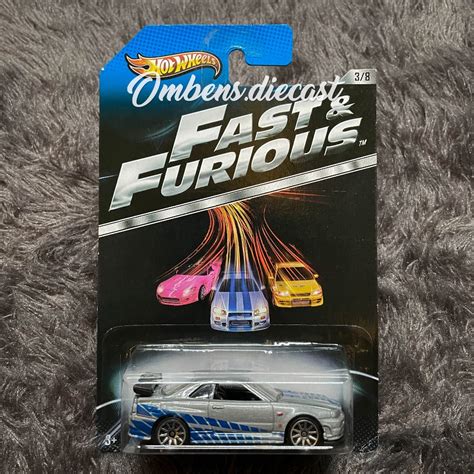 Jual Hot Wheels Nissan Skyline GT R R34 Fast And Furious Wing Black Spoiler Hitam Shopee