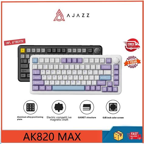 Ajazz Ak Max Magnetic Axis Keyboard Mechanical Keyboard Gasket Structure Full Key Hot