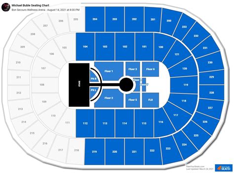 Bon Secours Wellness Arena Seating Charts For Concerts