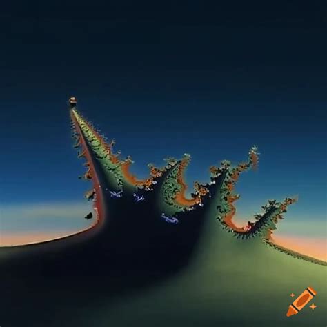 Surreal Art Inspired By Yves Tanguy And Mandelbrot Set